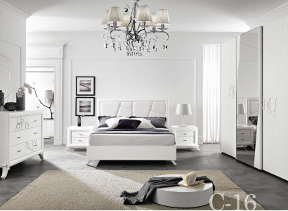 Modern bed luxury bed frame double wood bed frames bedroom white